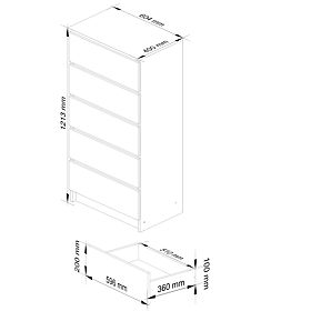 KOMODA K60 5SZ CLP PK BIELY LESK