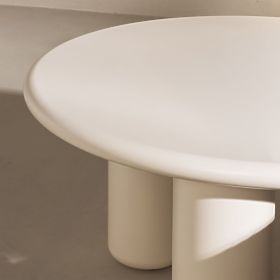 Konferenčný stolík Blair 60 cm, krémový, matný