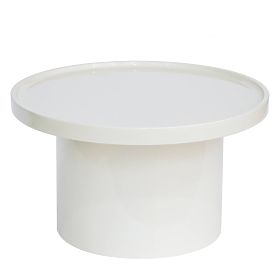 Konferenčný stolík Chia, 70 cm, biely, lesklý