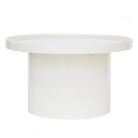 Konferenčný stolík Chia, 70 cm, biely, lesklý