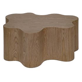 Konferenčný stolík Cosmo 90 cm, orech, oblý tvar