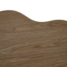 Konferenčný stolík Cosmo 90 cm, orech, oblý tvar