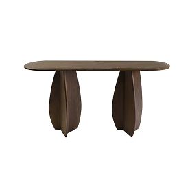 Konzola/písací stôl Noku 150 cm, tmavý orech