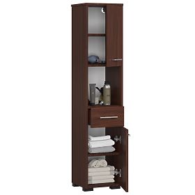 KÚPEĽŇOVÝ REGÁL FIN 2D 1SZ 1W WENGE