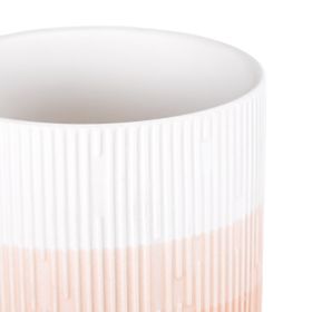 Kvetináč FINO koralová farba moderný štýl pre interiér ameliahome