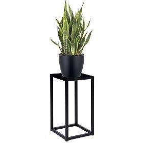 Kvetinový stojan Piatto loft 40 cm čierny