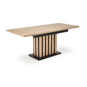 LAMELLO rozkladací stôl 160-210/90 cm dub artisan/čierny
