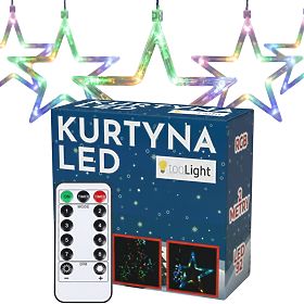 LED Záves Hviezdy Multicolor s Diaľkovým Ovládaním GL2005