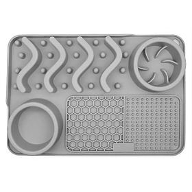 LICK MAT SPOMAĽUJÚCA JEDLO ŠEDÁ