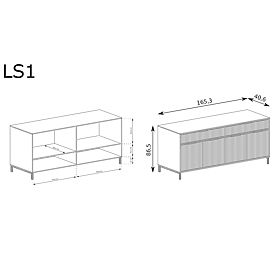 LINKaSTYLE komoda LS1 kašmír