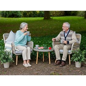 Malá balkónová sada z technoratanu BELICCO