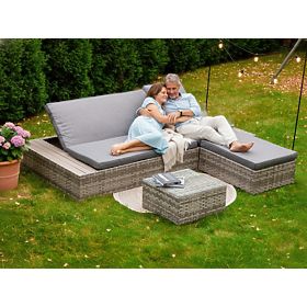 Multifunkčná posteľ z technoratanu DIABOLICO