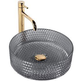 Nadčasové umývadlo Rea Cristal 35 Black, Rea