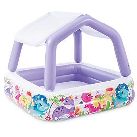 Nafukovací bazénik s prístreškom pre deti fialový INTEX 57470-DINO, INTEX