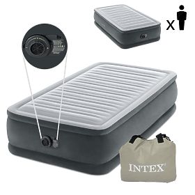 Nafukovací matrac 191x99 cm s pumpou jednolôžkový INTEX DELUXE 64412ND, INTEX