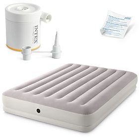 Nafukovací matrac pre dve osoby 203x152x30 cm s elektrickou pumpou posteľ INTEX 64179