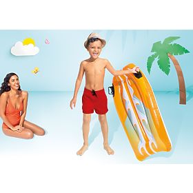 Nafukovacia plavecká doska s úchytmi pre deti INTEX 58165 ORANGE, INTEX
