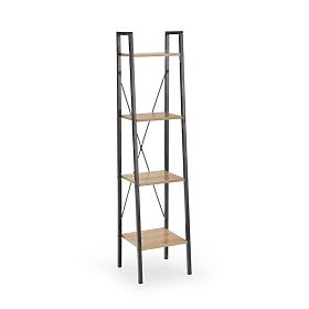 NARVIK REG1 čierny / dub sonoma, Halmar