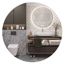 NÁSTENNÉ LED ZRKADLO 80cm HZJ080