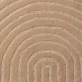 Obdĺžnikový koberec Isla, oblúky, tuftovaný, vlnený, tmavo béžový, Veľkosť kobercov: 190x290