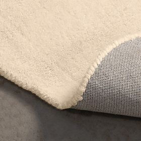 Obdĺžnikový koberec Sable, vlnitý, vlnený, krémový, Veľkosť koberca: 190x290