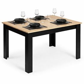 Obdĺžnikový stôl do kuchyne a jedálne pre 4 osoby 120x80 cm dub sonoma ModernHome, MODERNHOME