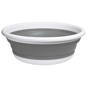Okrúhla misa 37 cm bielo-sivá ELBA COMPACT 9 litrov