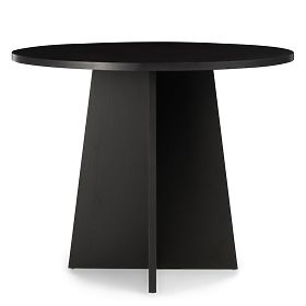 Okrúhly jedálenský stôl Merlo 100 cm, čierny