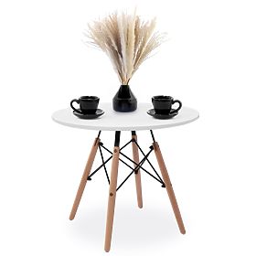 Okrúhly stôl PARIS DTW 60 cm biely