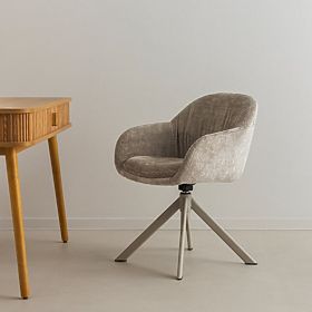 Otočná stolička Kairo, béžová, lectus