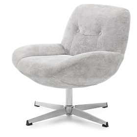 Otočná stolička Lunno sivá