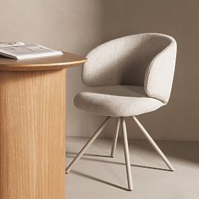 Otočná stolička Pearl béžová, lectus