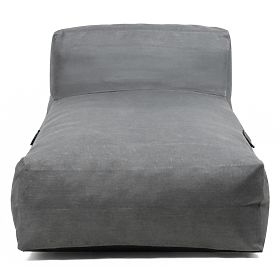 Otoman k záhradnému rohovému setu Vacuum s poťahom, sivá