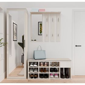 Otvorená Botníková Skrinka TALLIN KAŠMÍR BÉŽOVÁ Do Predsiene