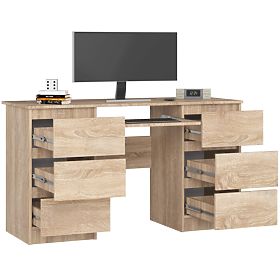 PÍSACÍ STÔL A-11 CLP 6SZ PK SONOMA