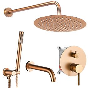 Podomietková vaňová a sprchová sada Rea Lungo Kartáčovaná Meď, Rea