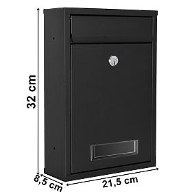 Poštová schránka na listy Gustav čierna