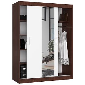 POSUVNÁ SKRIŇA 150cm CLP WENGE / BIELA