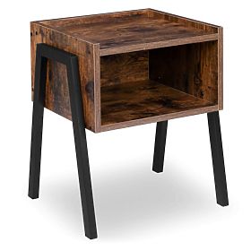 Priemyselná loftová skrinka Skive Rustic starožitný dub