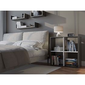 Regál Malax 2x2 ANTRACIT BIELA