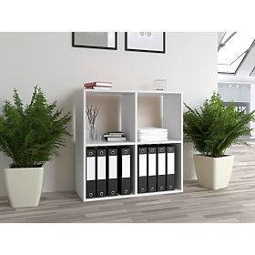 Regál Malax 2x2 BIELY