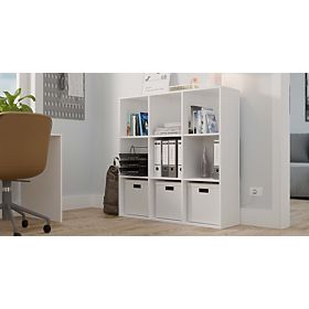 Regál Malax 3X3 H BIELY