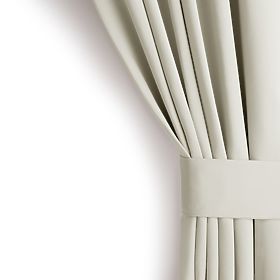 RESTILO záves BLACKOUT krémová farba, klasický štýl, strieborné priechodky, materiál bl