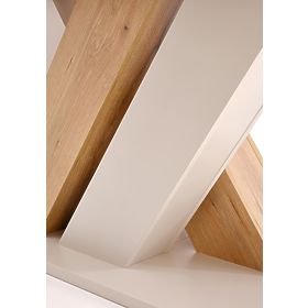 Rozkladací stôl BRANDON 160-200/90 cm kašmír/dub cremona (2p=1ks)