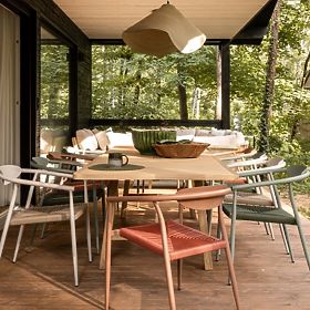 Rozkladací záhradný stôl Castello, 200-295 cm, teakový vzhľad, akáciové drevo FSC