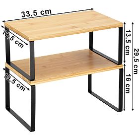 Sada 2 bambusových políc GINGER, Halmar