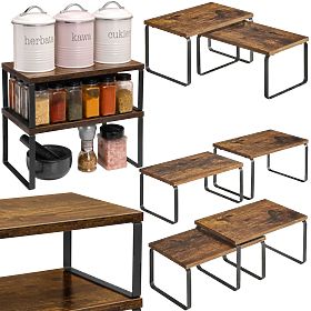 Sada 2 bambusových políc GINGER RUSTIC