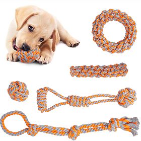 Sada preťahovacích hračiek pre psov SPANKY 5 kusov