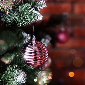 Sada vianočných ozdôb Lila/Rose 208 ks