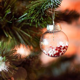 Sada vianočných ozdôb Pink/White 115ks